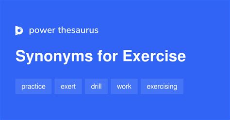 exerciser synonym|Iba pa.